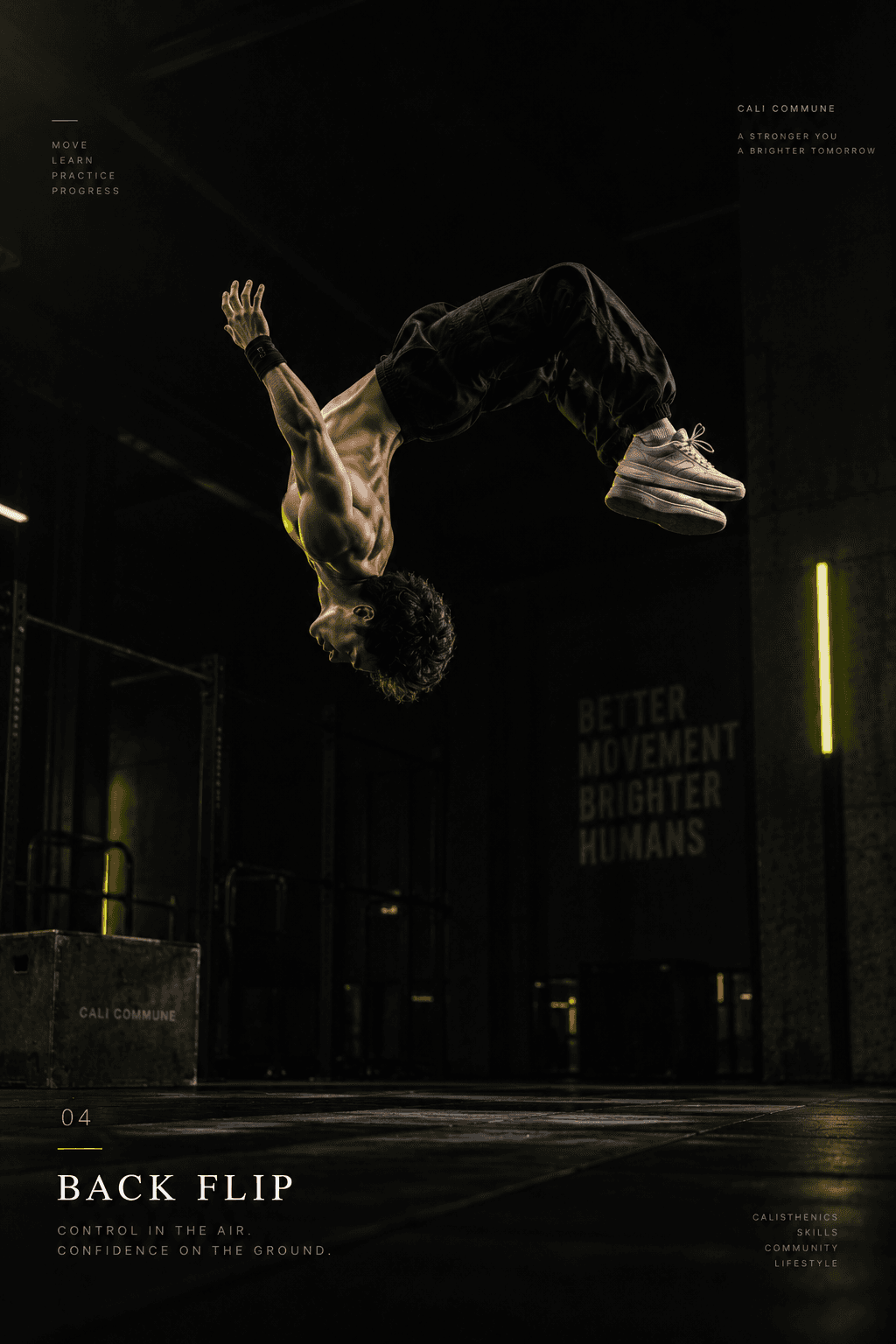 BACKFLIP — calisthenics skill demonstration
